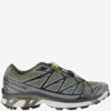 Salomon Xt-6 Gtx Low-top Sneakers In Olive Night+sedona Sage+black