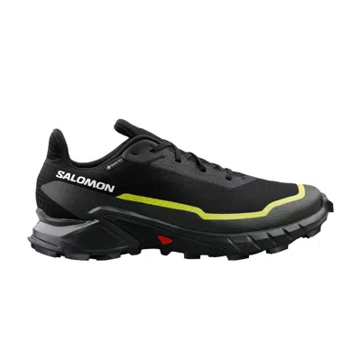 Pre-owned Salomon Alphacross 5 Gore-tex 'black Peat Sulphur' | Men's Size 11