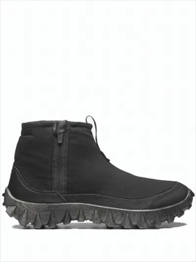 Salomon Ankle-high Black Wool-lined Boots With Rugged Sole