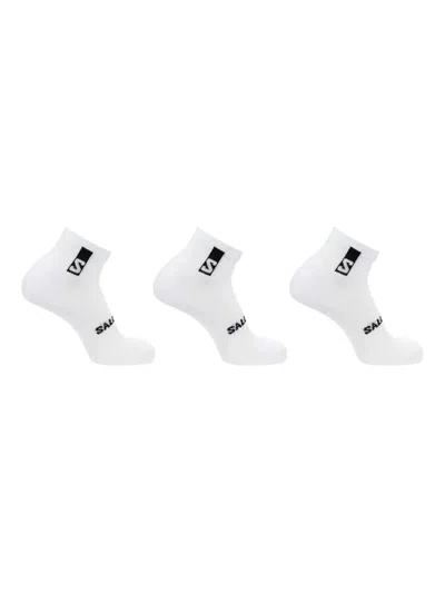 Salomon Ankle Socks (pack Of Three) In White