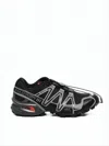 Salomon Athletic Sneakers With Streamlined Silhouette And Unique Overlays In Black