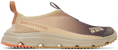 Salomon Beige & Gray Rx Moc 3.0 Sneakers In Plum Kitten/cork/haz