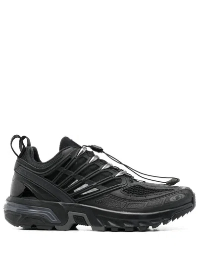 SALOMON BLACK ACS PRO SNEAKER WITH CUSHIONED SOLE