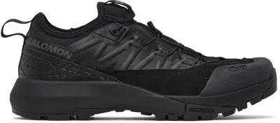 Salomon Black Alpinway Advanced Sneakers In Black / Black / Asph