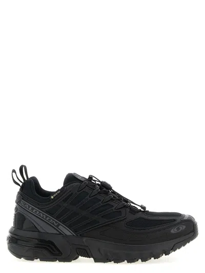 SALOMON BLACK LOGO SNEAKERS