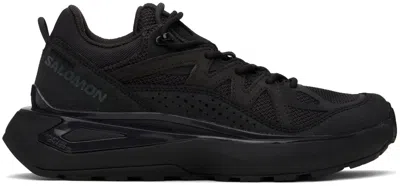 Salomon Black Odyssey Elmt Low Sneakers In Black/phantom/pewter