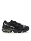 Salomon Streamlined Black Sneakers With Rugged Outsole And Breathable Upper In Black