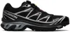 Salomon Mens Black Black Silver Xt-6 Gtx Quick-lace Mesh Low-top Trainers
