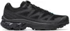 Salomon Chunky Sole Lace-up Sneakers With Mesh Panels In Black
