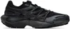 Salomon Xt Pu.re Advanced Rubber-trimmed Mesh Sneakers In Black/black/phantom
