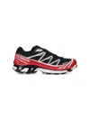 Salomon Black Xt6 Gtx Sneakers With Gore-tex Detailing In Multi
