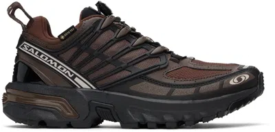 Salomon Brown Acs Pro Gore-tex Sneakers In Roasted Clay/black/r