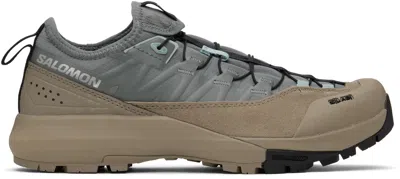 Salomon Brown & Gray Alpinway Advanced Sneakers In Sedona Sage / Fallen