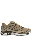 Salomon Mens Kelp Wren Safari Xt-6 Gtx Woven Trainers Eur 40 / 6 Uk In Brown
