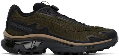 Salomon Brown Xt-slate Sneakers In Wren/black/portabell