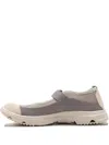 Salomon Buckle-strap Mesh Trainers In Gray