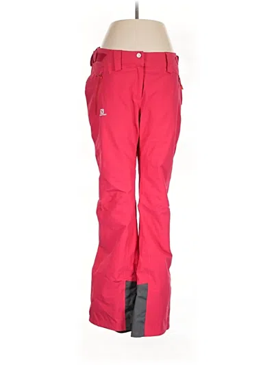 Pre-owned Salomon Casual Pants In Red