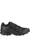 Salomon Chunky Sole Lace-up Sneakers With Mesh Panels In Black
