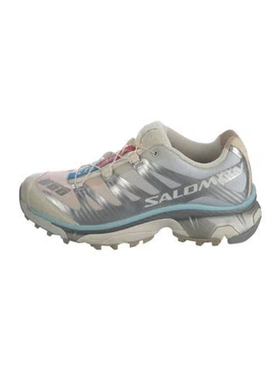Pre-owned Salomon Colorblock Pattern Athletic Sneakers In White