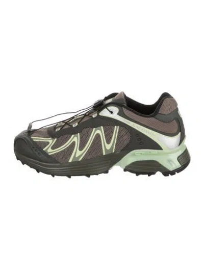 Pre-owned Salomon Colorblock Pattern Sneakers In Brown
