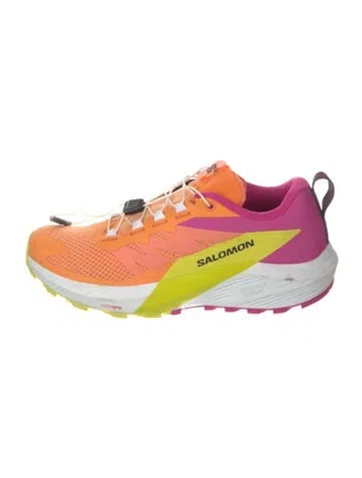 Pre-owned Salomon Colorblock Pattern Sneakers In Multi