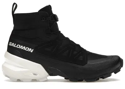 Pre-owned Salomon Cross High Mm6 Maison Margiela Sneakers In Black/white