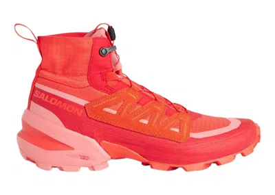Pre-owned Salomon Cross High Mm6 Maison Margiela Sneakers In Fiery Red/tea Rose/salsa
