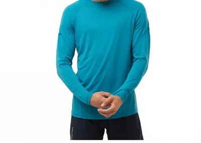Salomon Cross Run Long Sleeve Tee In Tahitian Tide In Multi