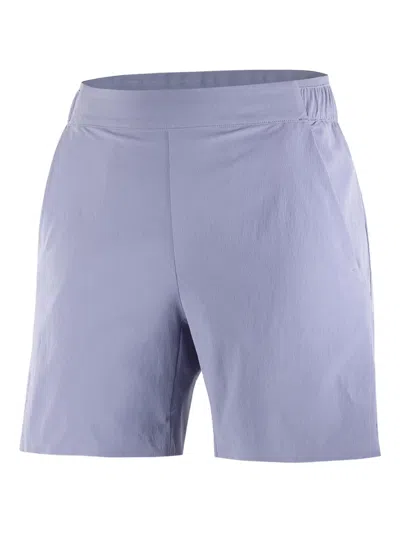 Salomon Elastic-waist Shorts In Purple