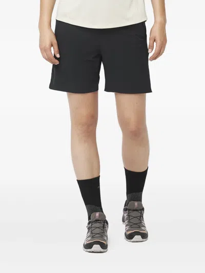 Salomon Elastic-waistband Side-pocket Shorts In Blue