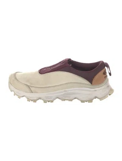 Pre-owned Salomon Embroidered Accent Sneakers In Neutrals