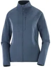Salomon Marl-pattern Midlayer Sweatshirt In Blue