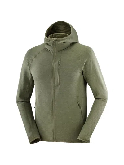 Salomon Essential Logo-print Raglan-sleeve Jacket In Gray