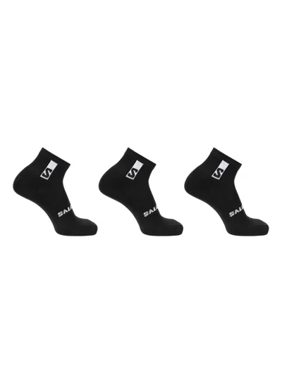 Salomon Everyday Socks (pack Of Three) In Black
