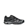 Salomon Mens Black Black Silver Xt-6 Gtx Quick-lace Mesh Low-top Trainers