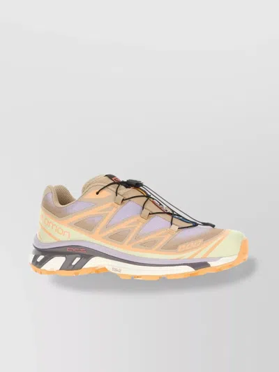 Salomon Fabric Xt-6 Sneakers With Contrasting Logoed Prints