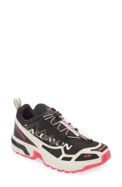 Salomon Gender Inclusive Acs+ Heritage Pack Sneaker In Black/ Vanilla Ice/ Pink Glo