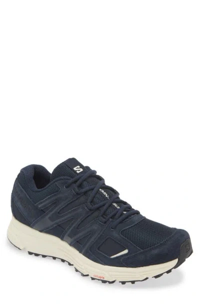 Salomon Gender Inclusive X-mission 4 Sneaker In Carbon/ Vanilla/ Aloe Wash