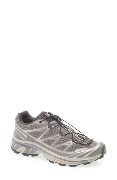 Salomon Gender Inclusive Xt-6 Steel Streets Running Shoe In Gray