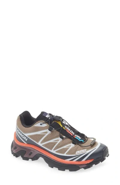 Salomon Gender Inclusive Xt-6 Trail Running Shoe In Brown