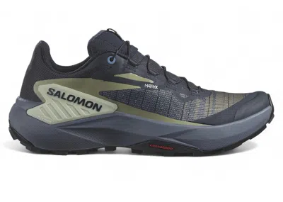 Pre-owned Salomon Genesis (women's) Sneakers In Carbon/grisaille/aloe Wash