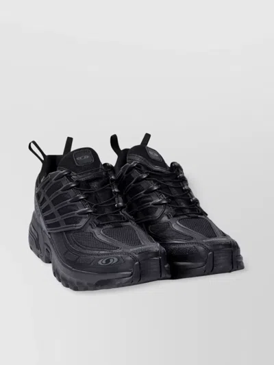 Salomon Gore-tex Mesh Panels Sneakers With Pull Tab In Black