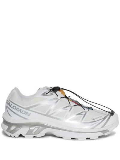 Salomon Gore-tex Waterproof Sneakers With Contagrip Mud Soles In Silver