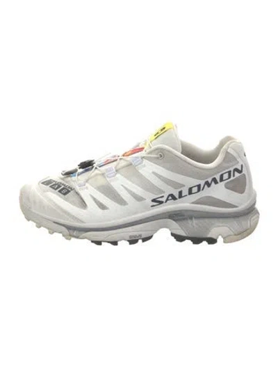 Pre-owned Salomon Graphic Print Sneakers In White