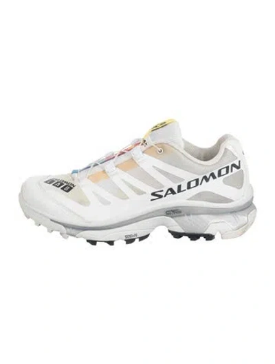 Pre-owned Salomon Graphic Print Sneakers In White