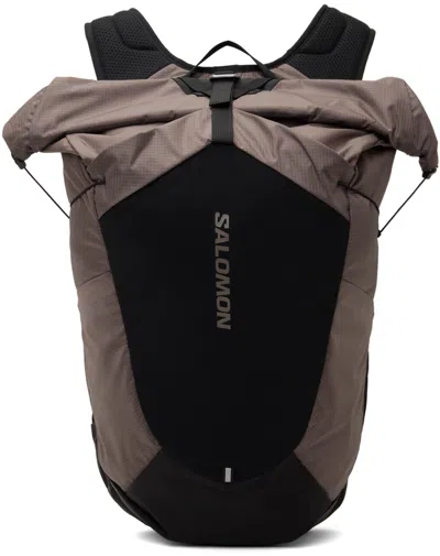 Salomon Gray & Black Acs 20 Backpack In Iron