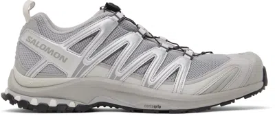 Salomon Gray & Silver Xa Pro 3d Sneakers In Alloy / Ftw Silver /