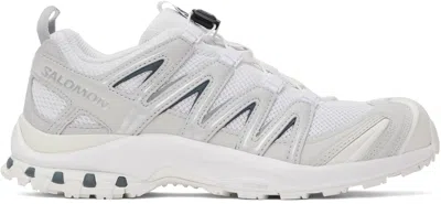 Salomon Gray & White Xa Pro 3d Sneakers In White/grayviolet/ftw