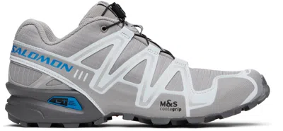 Salomon Gray Speedcross 3 Sneakers