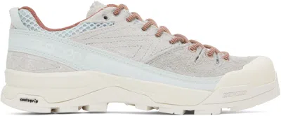 SALOMON GRAY X-ALP SUEDE SNEAKERS